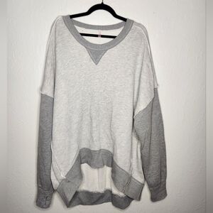 FP Movement Two-Tone Gray Sweater L
